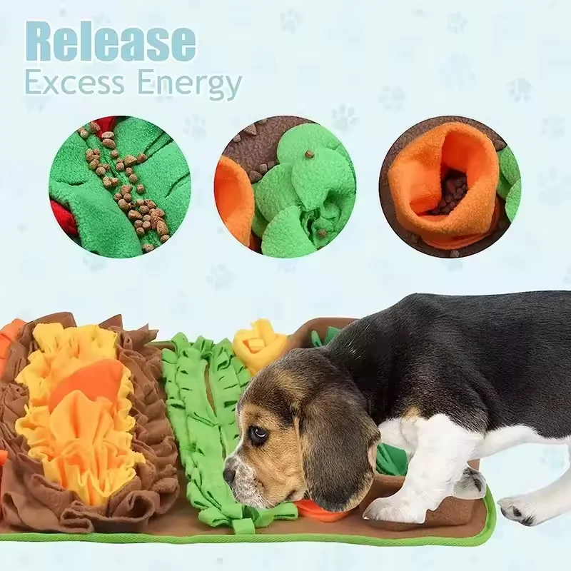 Custom Natural Dogs Slow Eating and Treats Mat 32' x 20' Large Sniffing Snuffle Mat for Dogs