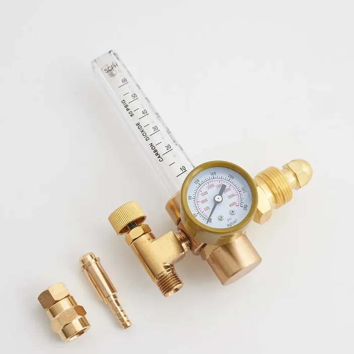 Argon Flowmeter  Regulator for MIG TIG welding 0-70CFH CGA580 Inlet