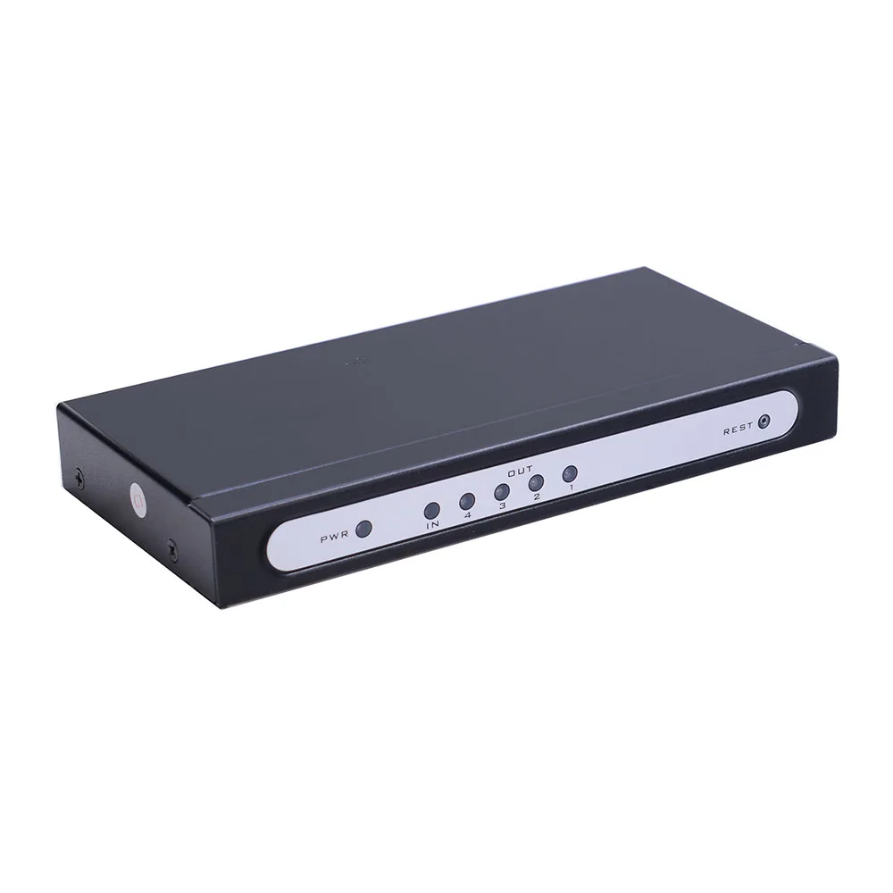 Professional Design 4 Port 3480x2160@30HZ 1*4 1 In 4 Out HDMI Splitter