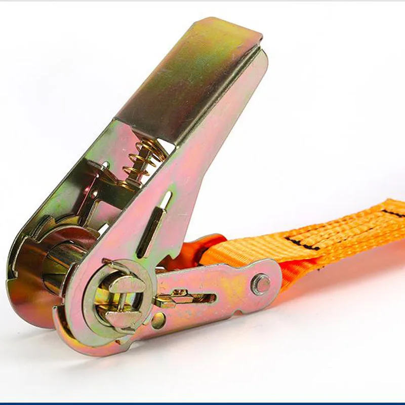 Hot selling Factory Customized packaging ratchet strap belt ratchet tie down Trailer Strap Polyester Lashing Belt