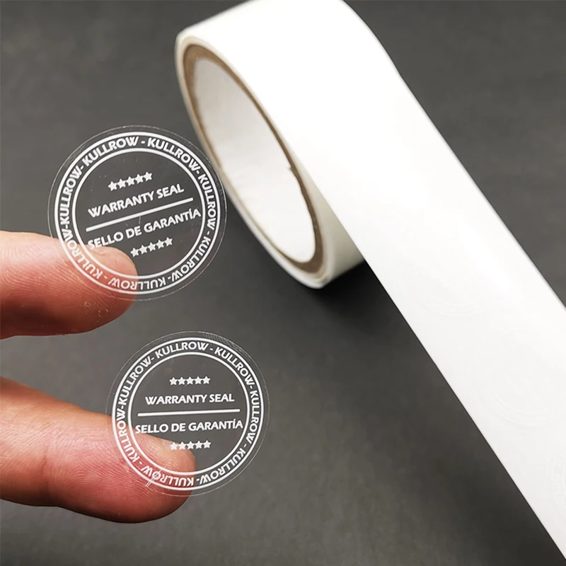 Wholesale Circle Strong Adhesive Transparent Seal Sticker Clear Blank Round Label Custom All Kinds Size Shape Label For Box Seal
