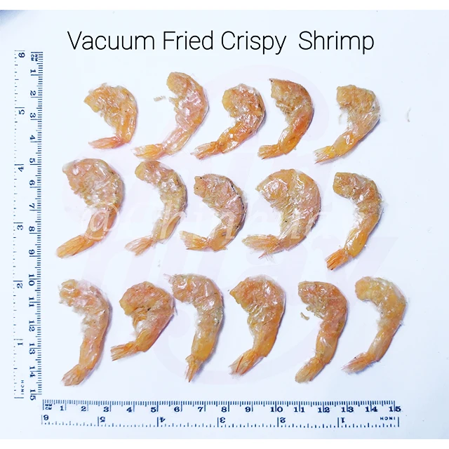 Заводская цена Премиум вакуумная жареная хрустящая креветка (чип) закуска для морепродуктов Yummy без головы креветки из Таиланда