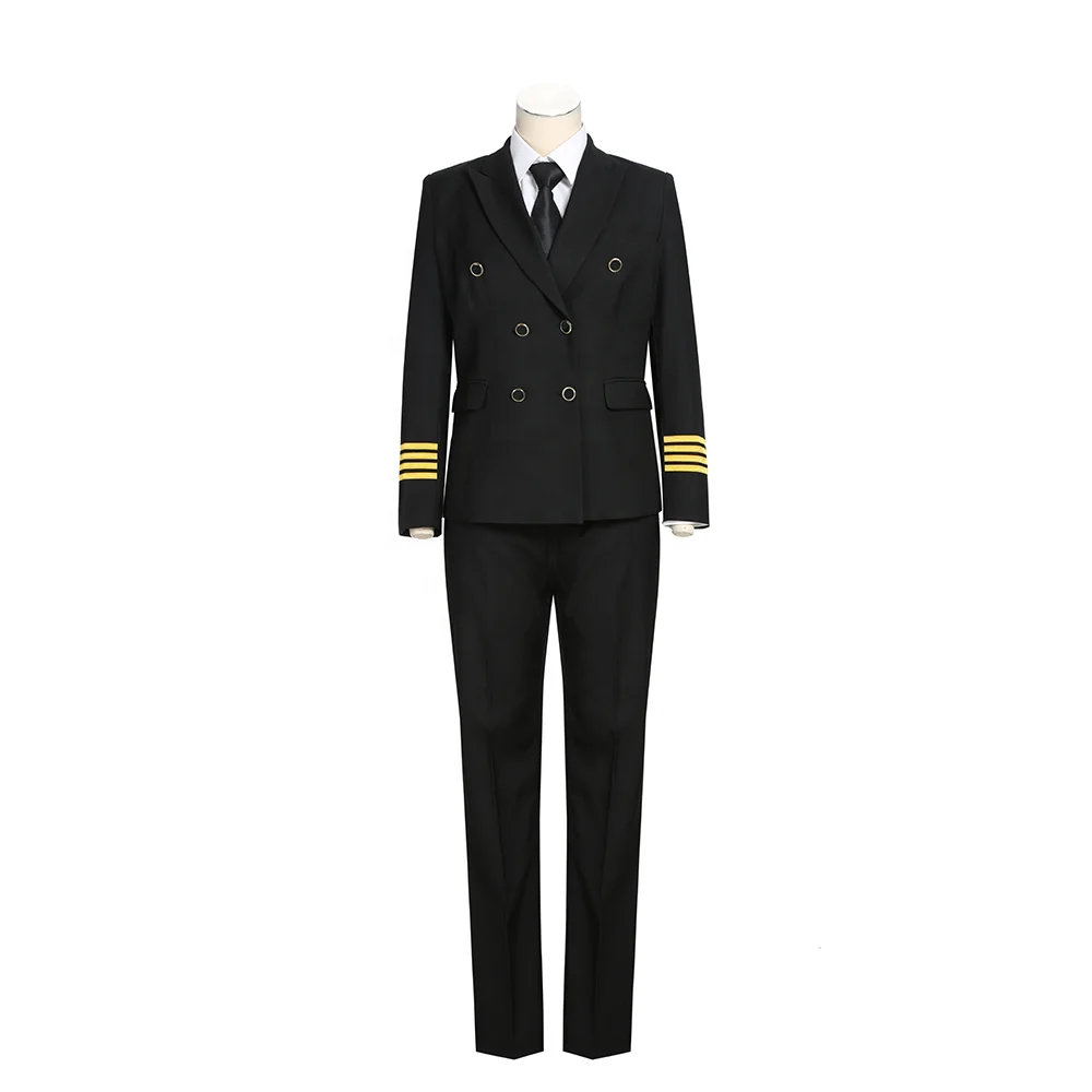
Manufacturers provide hot sale good quality women pilot suits worldwide airline uniforms 