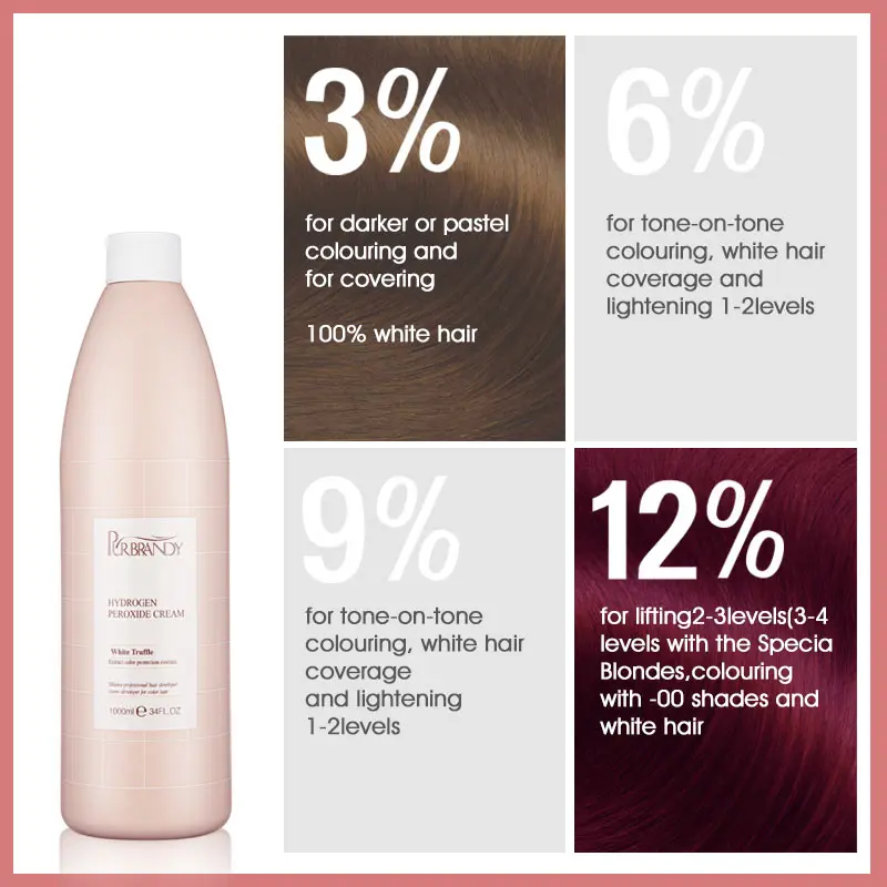 Factory Supply Ammonia Free Hair Dye Assistant Hair Oxidant Cream Hair Peroxide For Salon Use