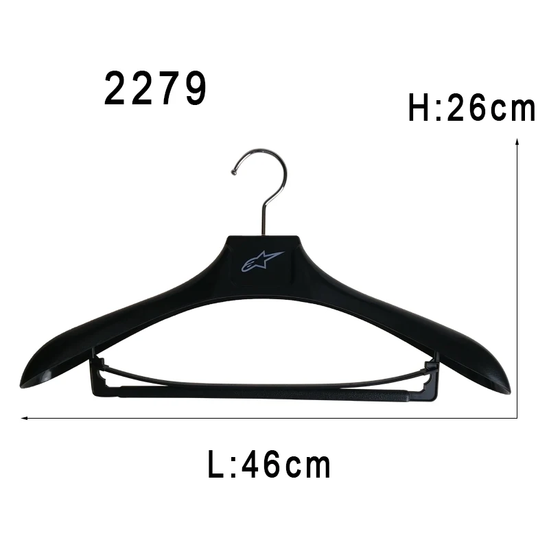 10Kg bearable ABS brand logo plastic heavy duty diving suit hanger with pants bar