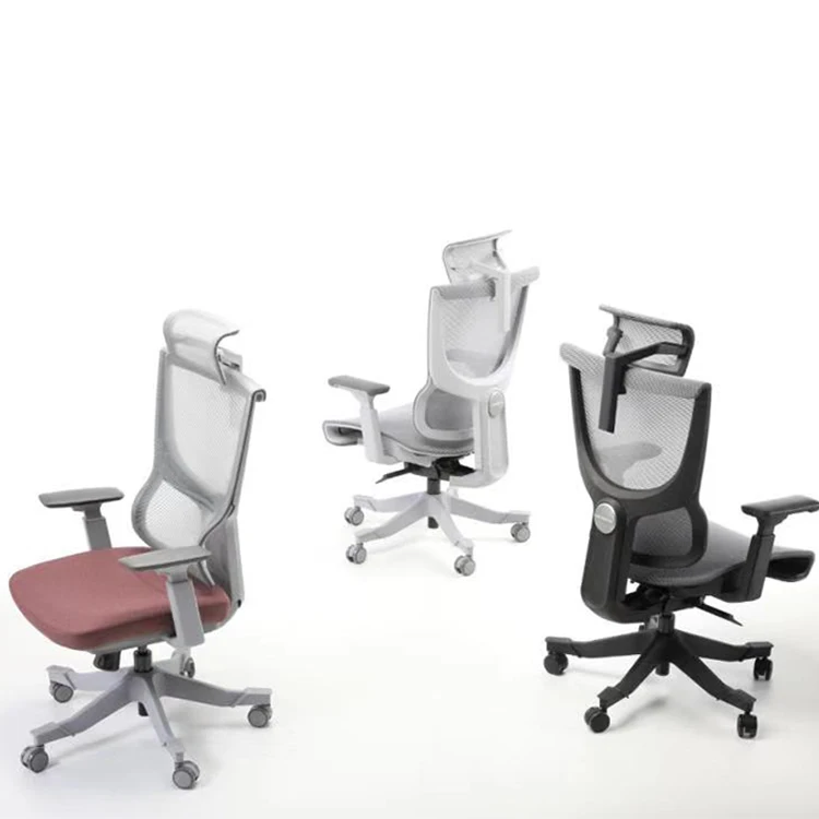 Удобное эргономичное офисное кресло с сетчатым вертлюгом идеального дизайна