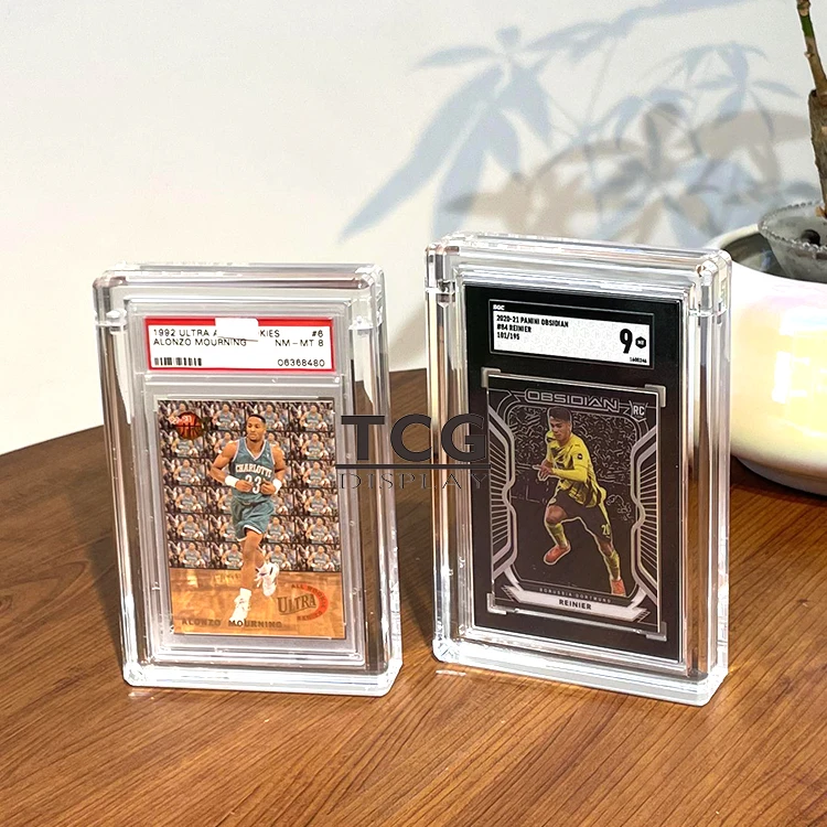 TCG лидер продаж акриловый дисплей для карточек Майкл Джордан 1986 Fleer новичок 23KT Золотая карточка R/W/B защита границы Чехол карт