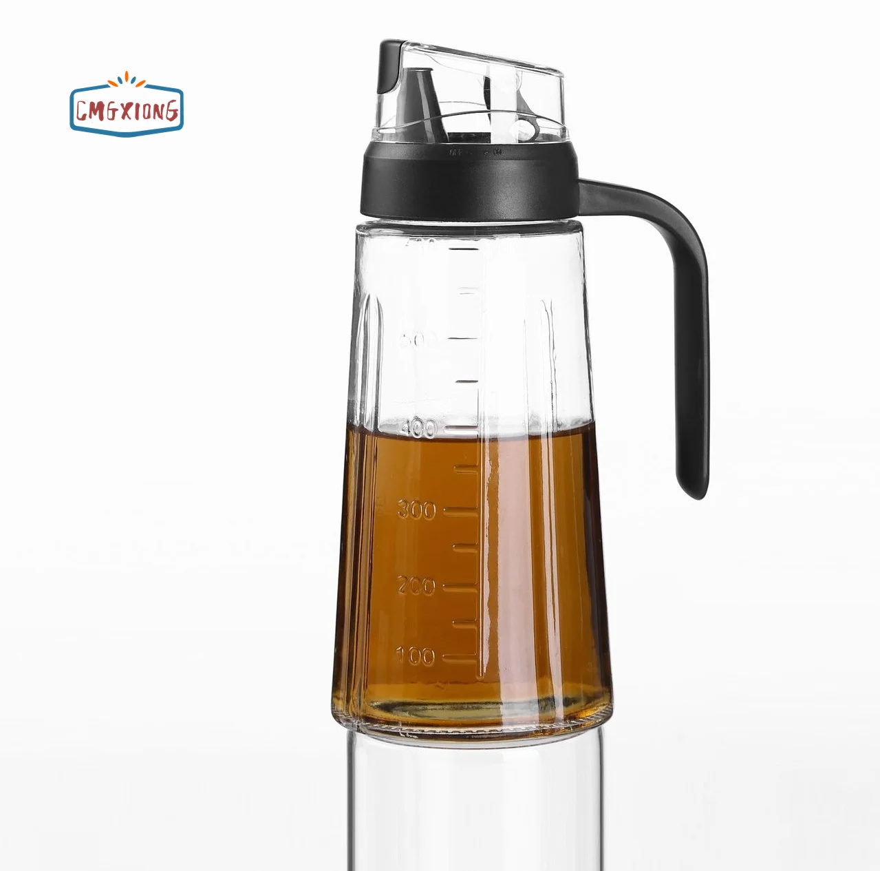 Wholesale household kitchen leak-proof automatic opening and closing glass oil pot