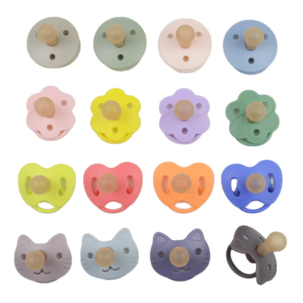 Wholesale Infant Teething Toy BPA Free 0-6 Months Newborn Toddlers Pacifier Nipple Silicone Baby Pacifier