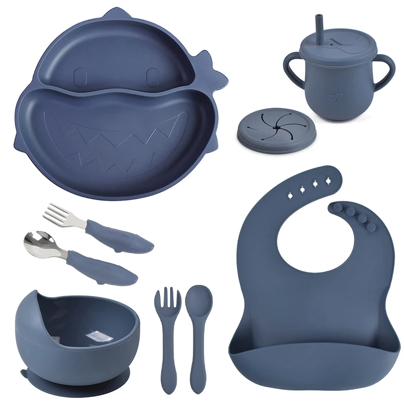 9 шт. силиконовые Нескользящие Детские миски