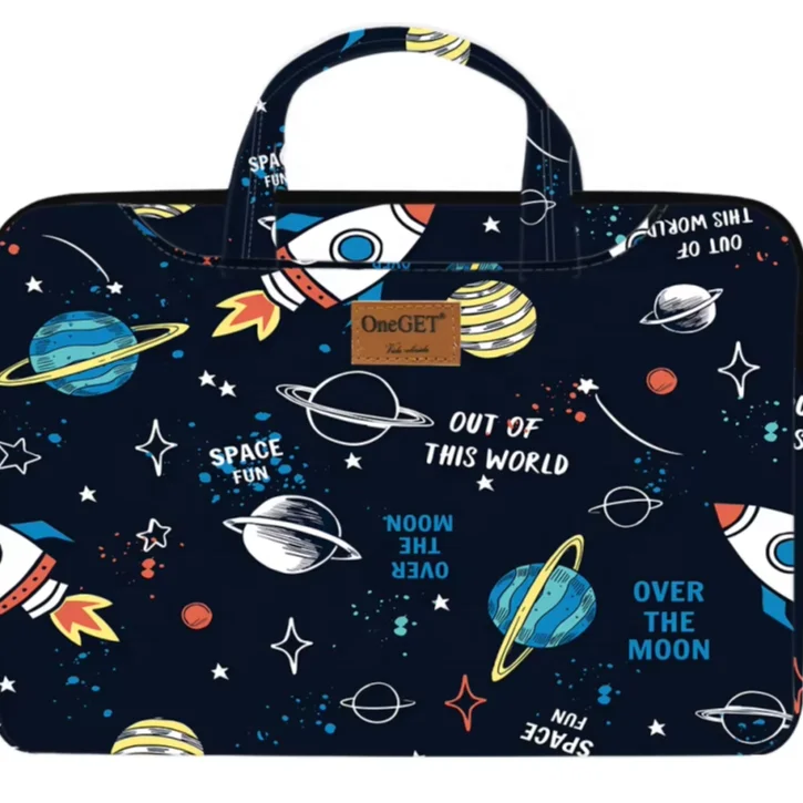 Oil Painting Forest Printed Notebook Computer Bag Simple Briefcase Notebook Computer Protective Bag Laptop Tablet Computer