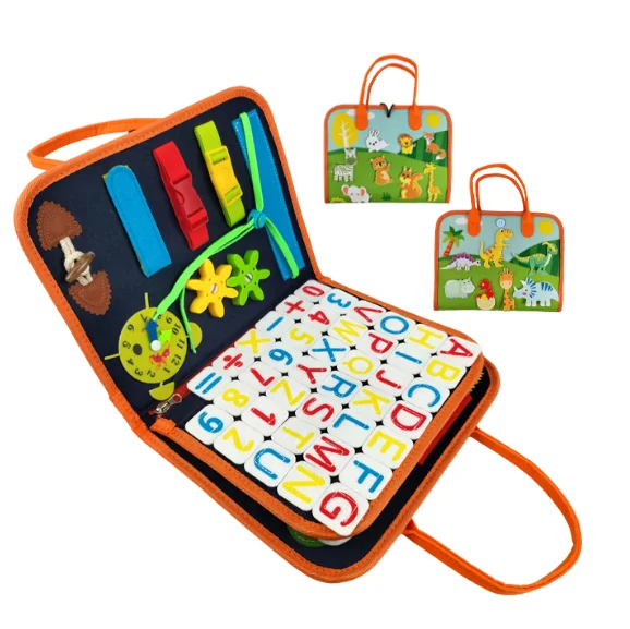 Manufacturer Autistic Sensory Toys Busy Board Felt Creative Toy Busy Board For Kids Playing With Learning