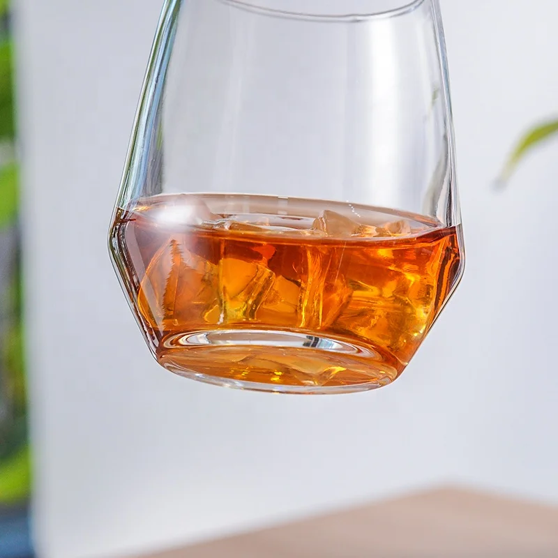 Free sample stemless wine glass whiskey glass for promotion