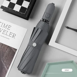 Full automatic umbrella men and women enlarged 10K sunscreen sun umbrella sunny and rainy umbrella folding wind resistant