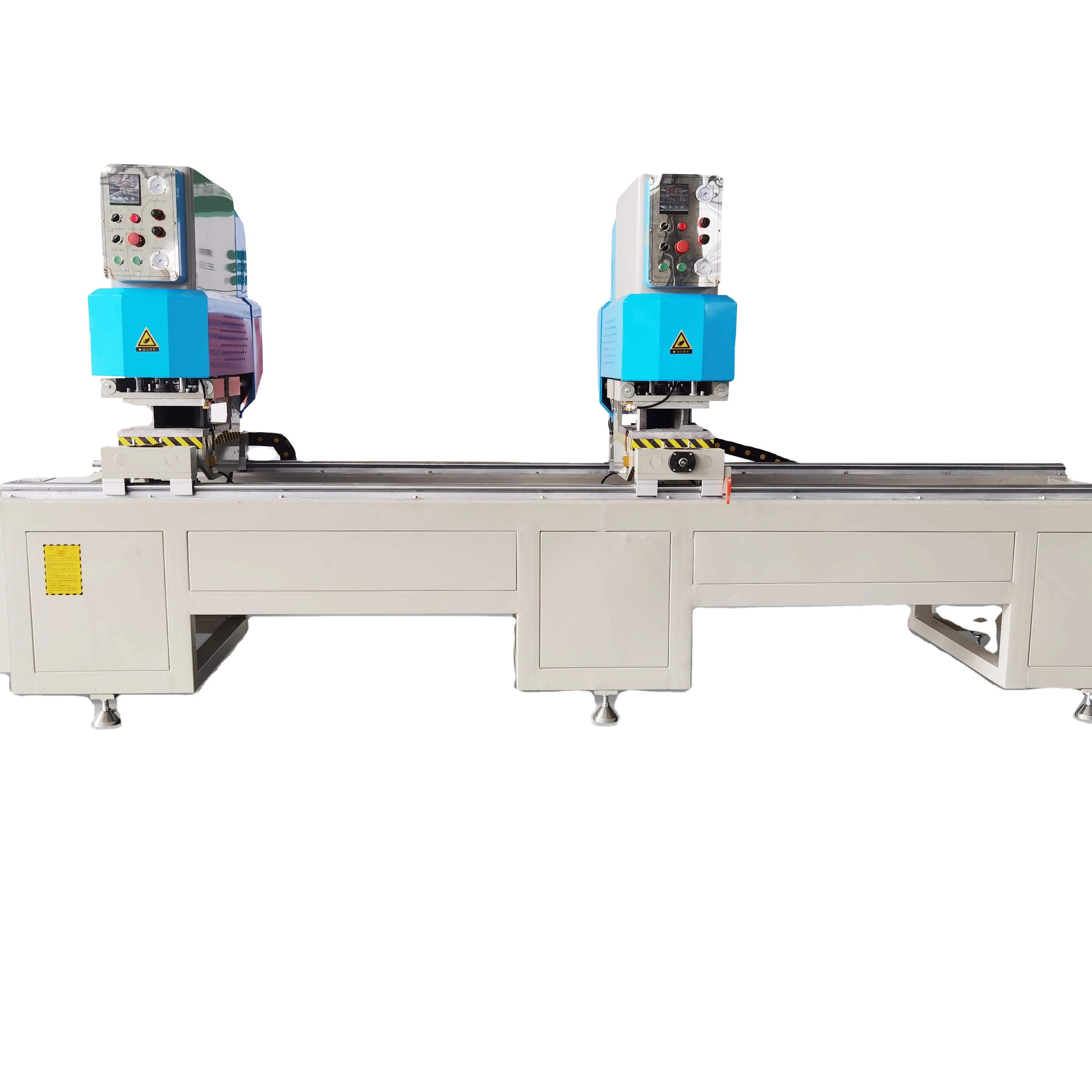 PVC/UPVC Window Double Head Seamless Welding Machine For Plastic Windows Frame
