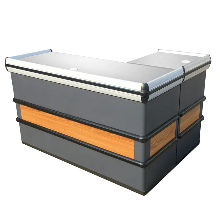 Hot Selling Convenience Store Cashier Checkout Counters Table For Supermarkets