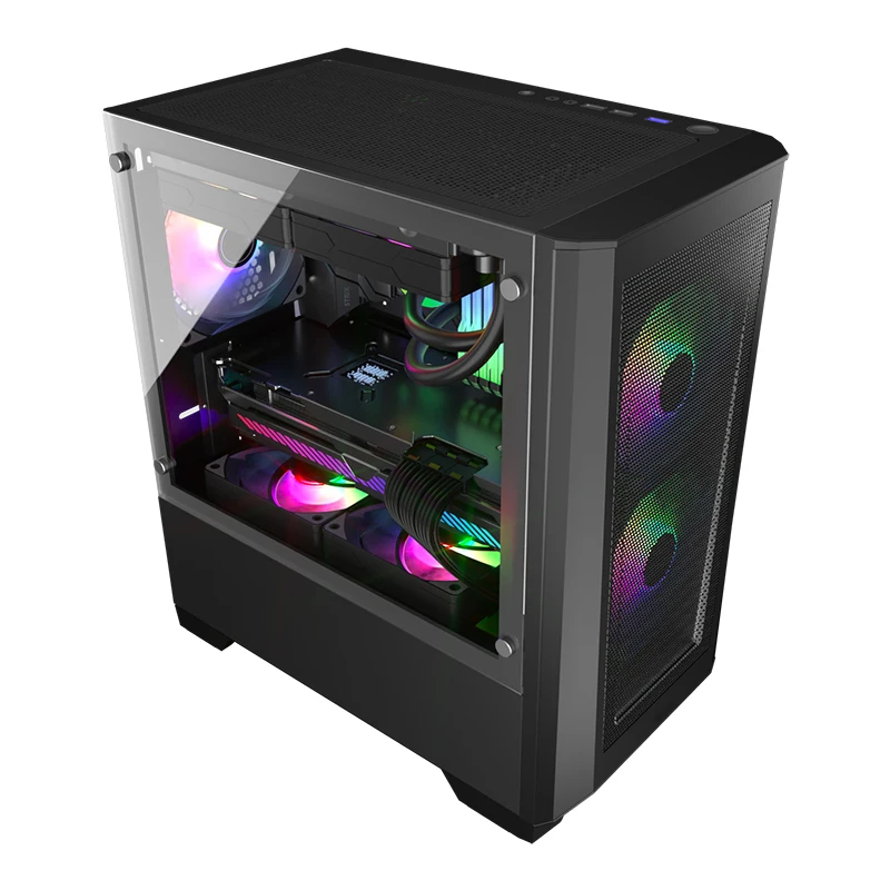 Micro-ATX /ITX custom empty pc gaming computer cases towers gaming pc