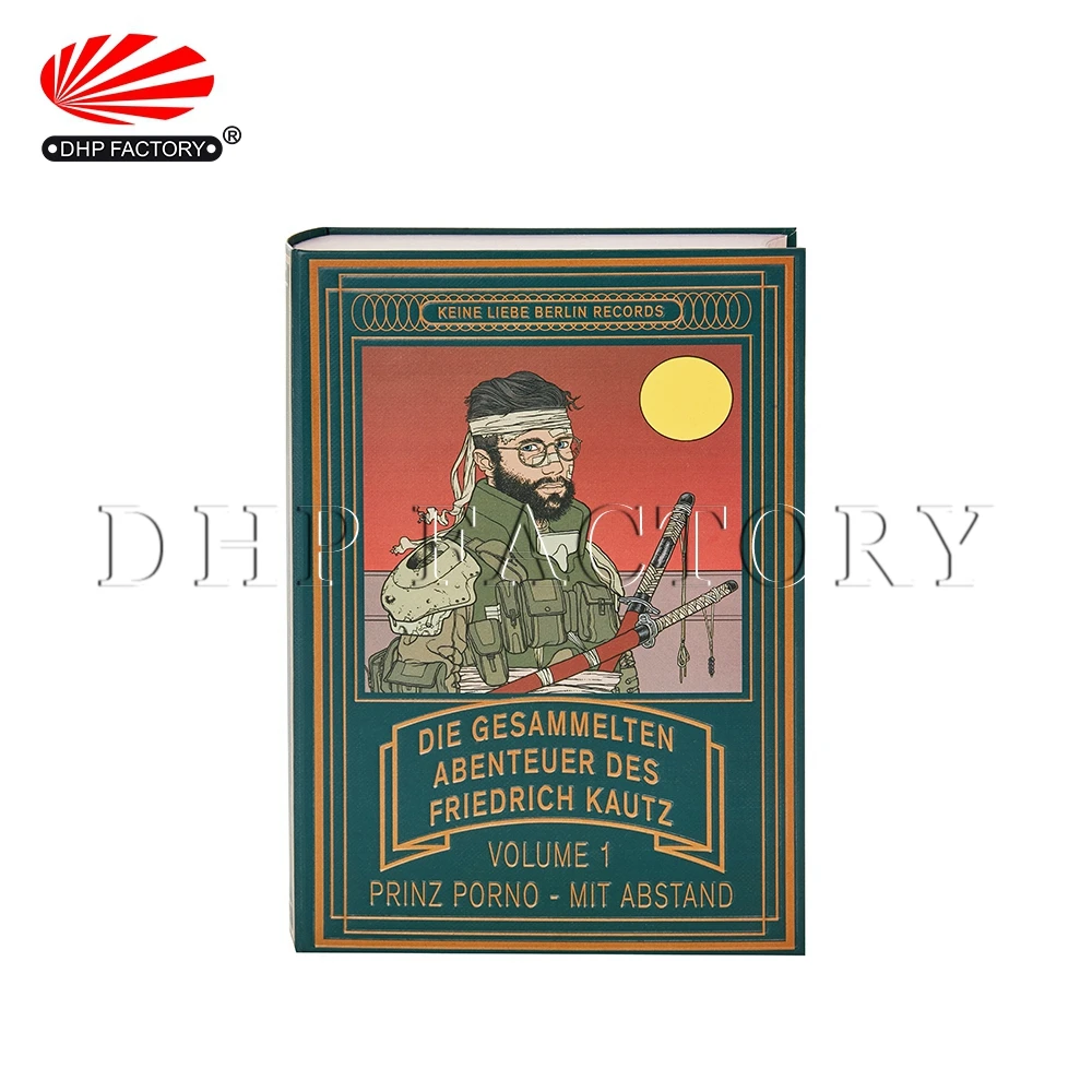 Wholesale Custom Printed Packaging Magnetic Closure Storage Hollow Decorative Book Shaped Boxes