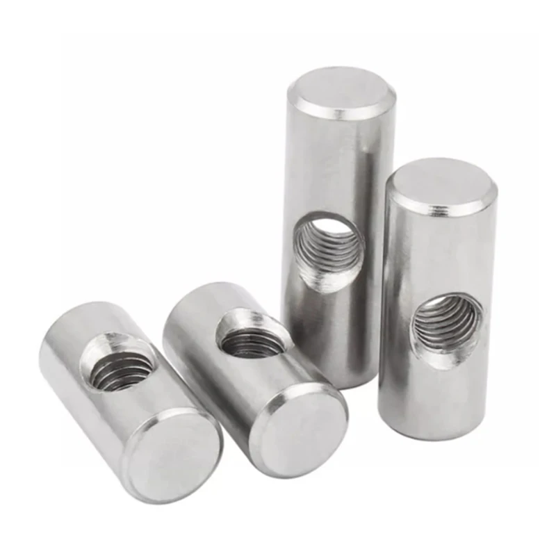 Stainless steel m8 m12 m6 cross dowel barrel nut for furniture
