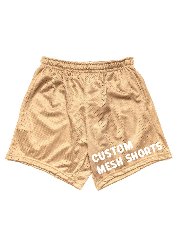 colorful blank mesh shorts polyester mesh basketball shorts double layer custom mesh shorts