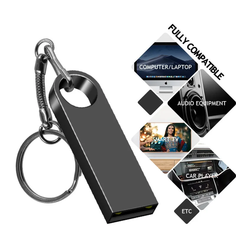 Logo Custom High Speed USB Flash Drive 3.0 Mental Pendrives Waterproof USB Memory Stick 16GB 32GB 64GB 128GB 256GB