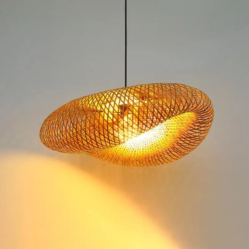 Factory direct sales of modern minimalist lamp  wooden art light restaurant creative bedroom decorative wooden chandelier