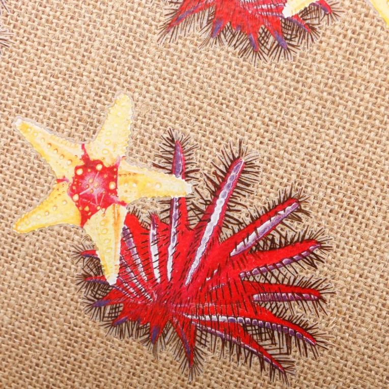 Custom Full Print Joint Jute Tote Shopping Bag