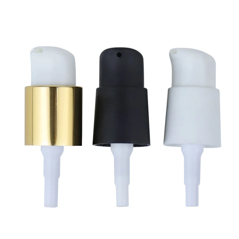 white treatment pump 20/410 left-right lock lotion pump cream dispenser pump