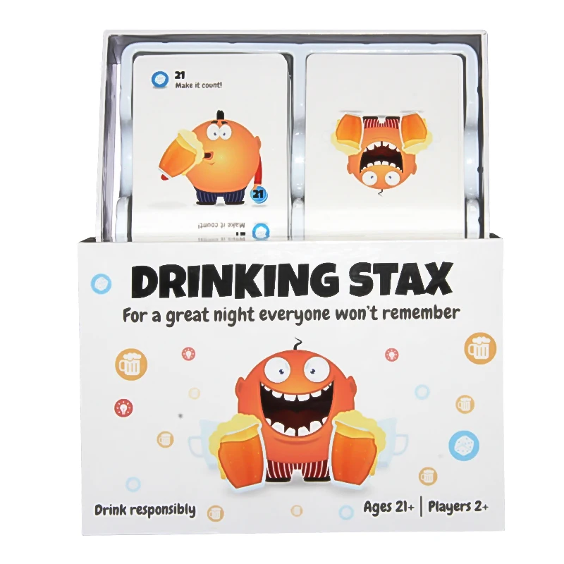 WJPC-Game Paper Decks Customised Flash Relationship Party Private Label Custom Printing Board Adult Drinking Card Game