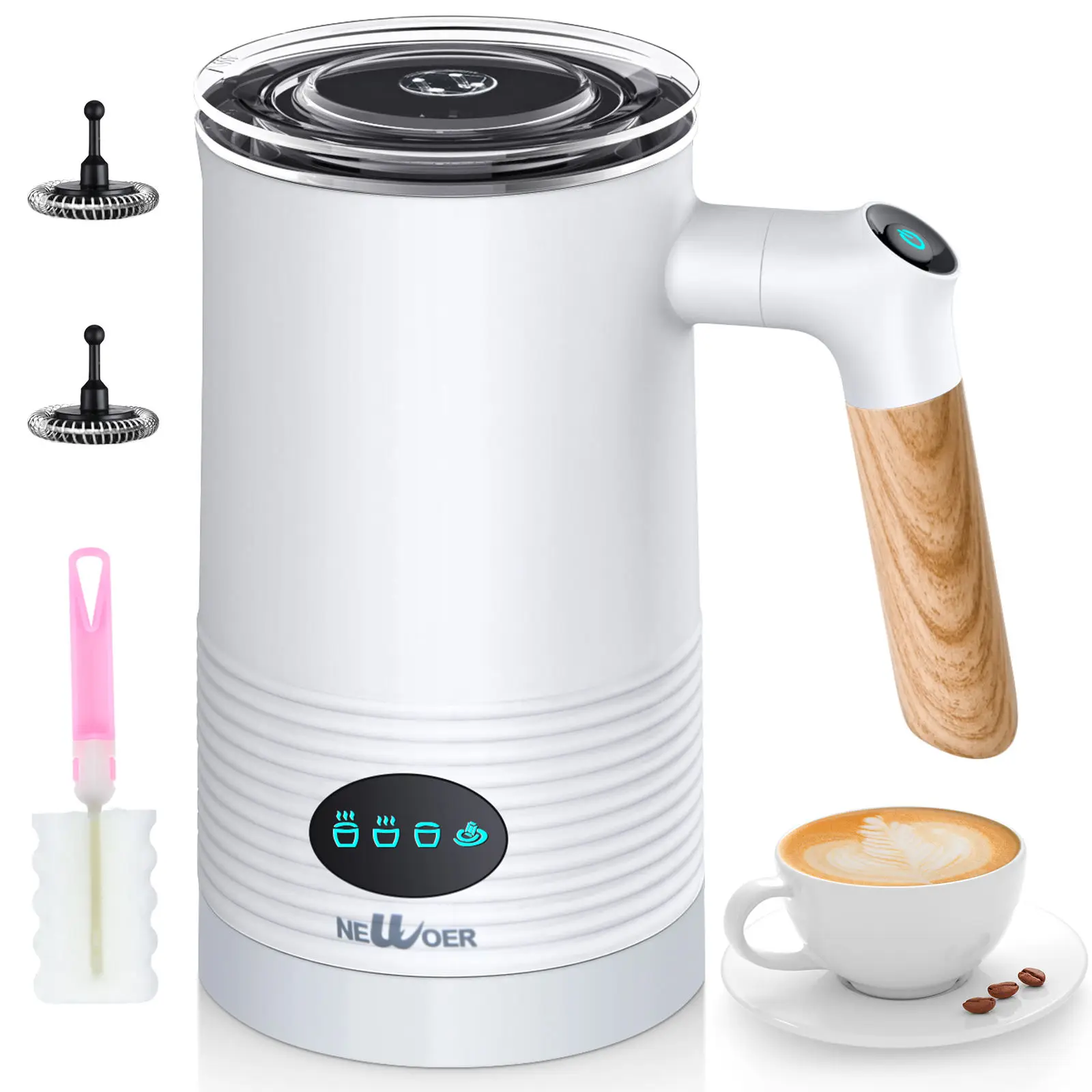 Капучино, шоколадные приборы, ручной вспениватель молока, Электрический отпариватель молока, вспениватель молока