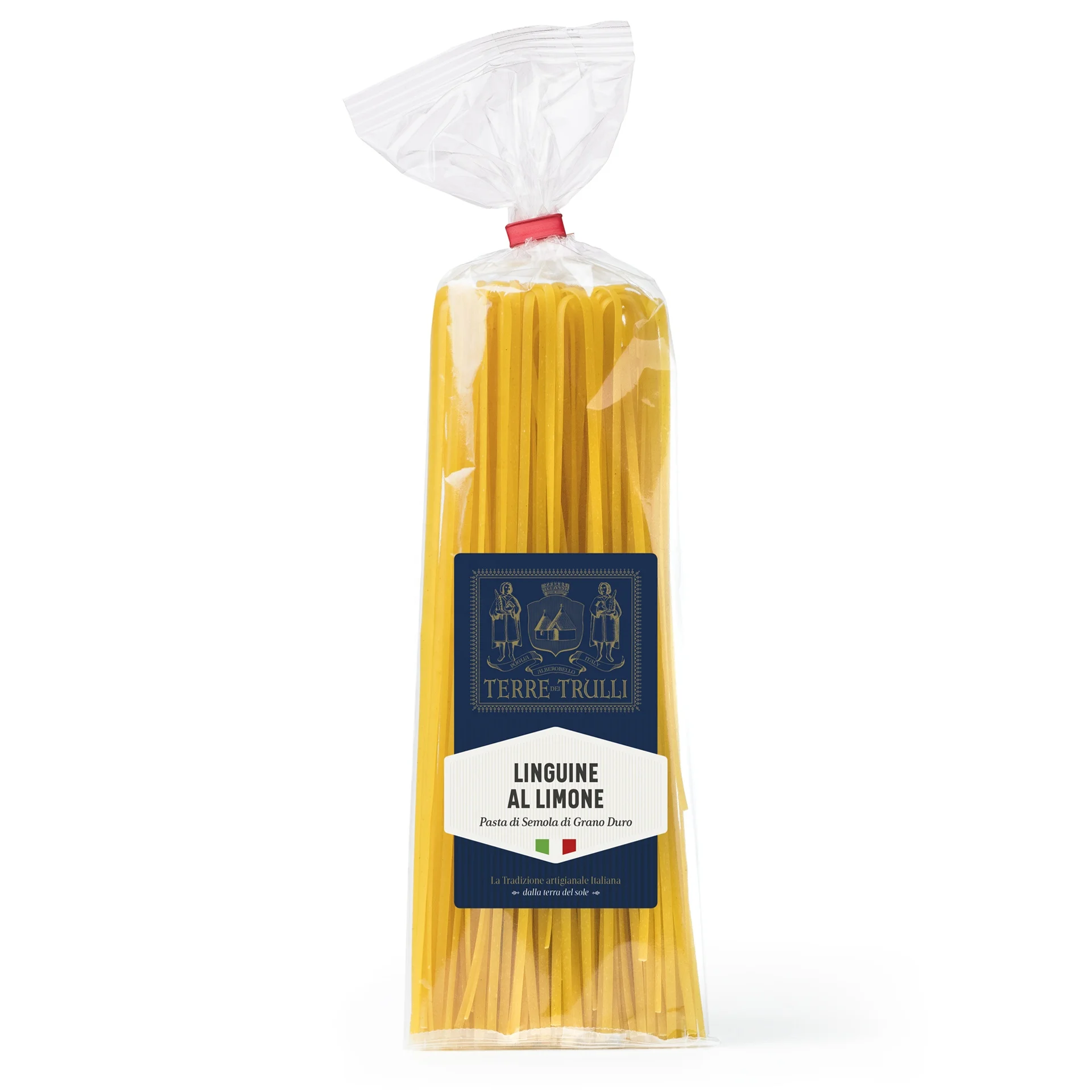 Premium Quality Long shaped italian pasta - Linguine with Lemon - Durum Wheat Semolina Cooking time 7 mins, 250g package