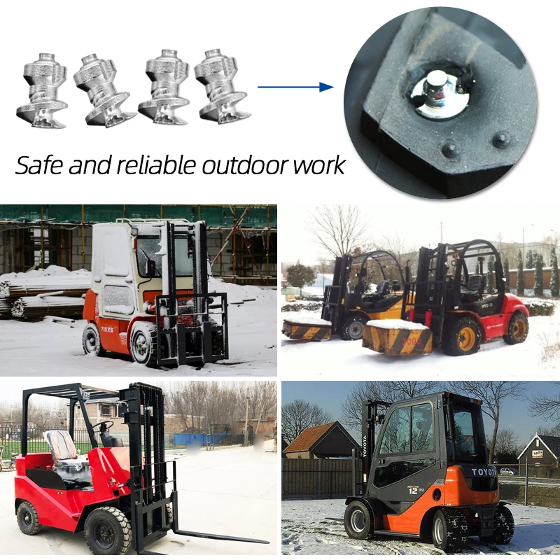 JC-1200 Antiskid Spiral Tyre Screw Ice Grip Forklift Tire Studs