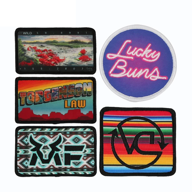 Sublimation Blank Patches Custom Wholesale Blank Sublimation Patches With Hook And Loop /non-woven/iron On Backing