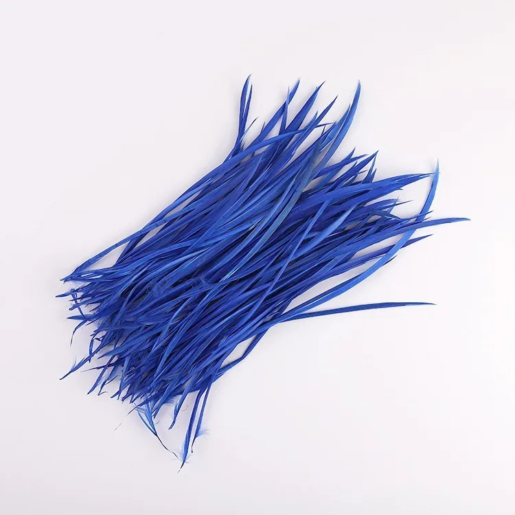 100pcs DIY Crafts Design Millinery Costume Hats Making Fascinators 12-20cm Dyed Goose Biot Feather