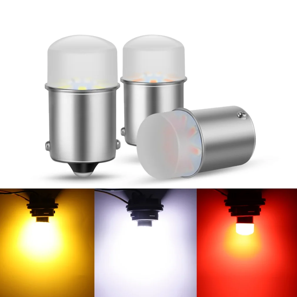 1156 1157 BA15S BAY15D P21W P21 5W LED Bulb Car Signal Lamp R5W R10W DRL Daytime Running Light 12V Auto White Yellow Red