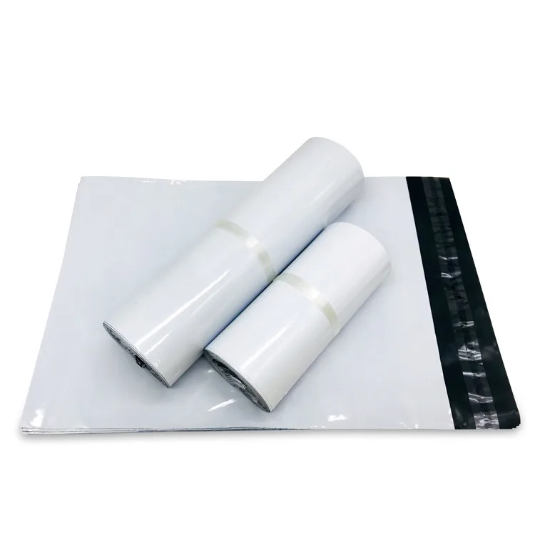 Custom white black biodegradable compostable eco friendly apparel packaging shipping supplies poly mailer mailing bag envelope