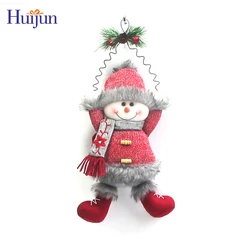 Christmas Crafts christmas decoration hanging santa snowman and reindeer hanging doll Christmas Door Hanger For Home Xmas Decor