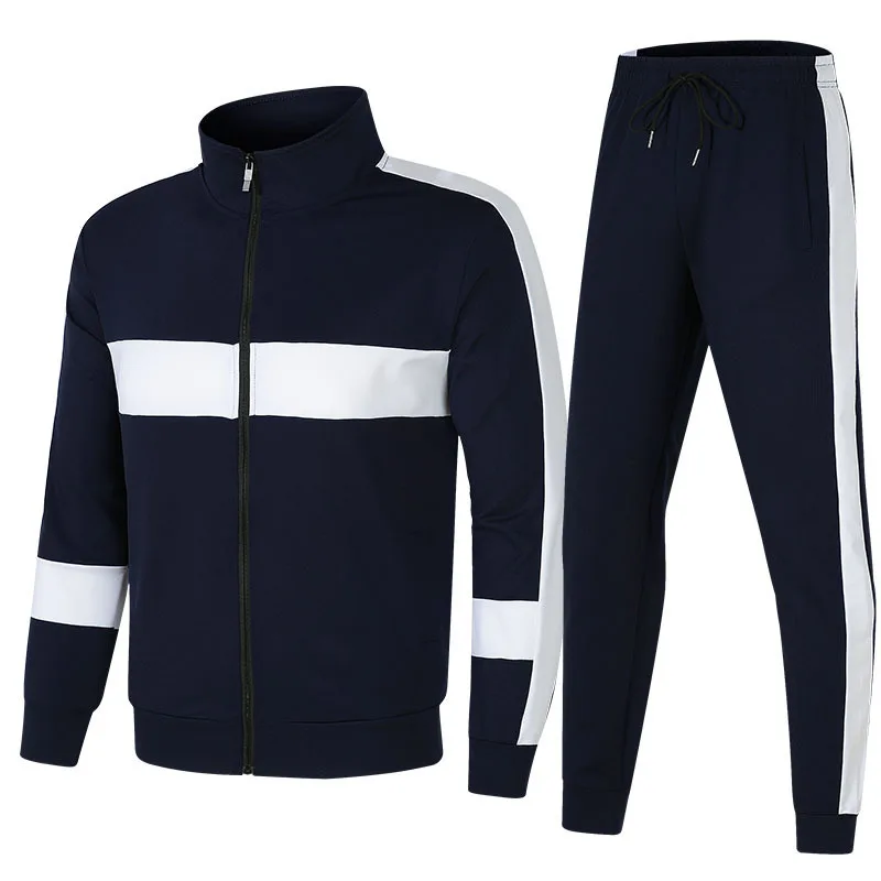 Wholesale Mens Sweat Suits Zips 2 Pieces Jacket Set Jogging Suit Track Suit Custom Logo Jacket Tracksuits For Men