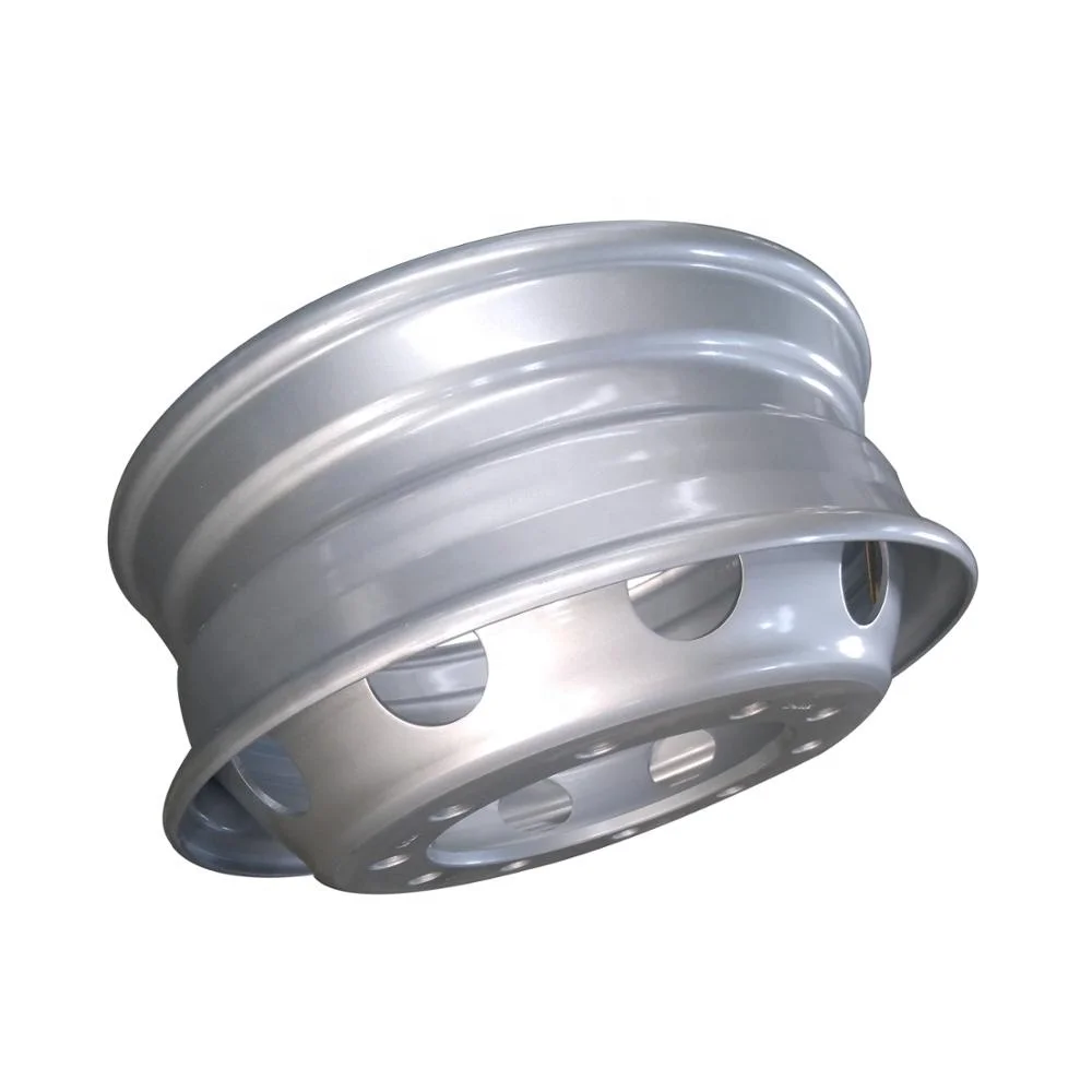 
Silver Color Coated Truck and Bus Steel Wheel Rim 22.5*6.75 