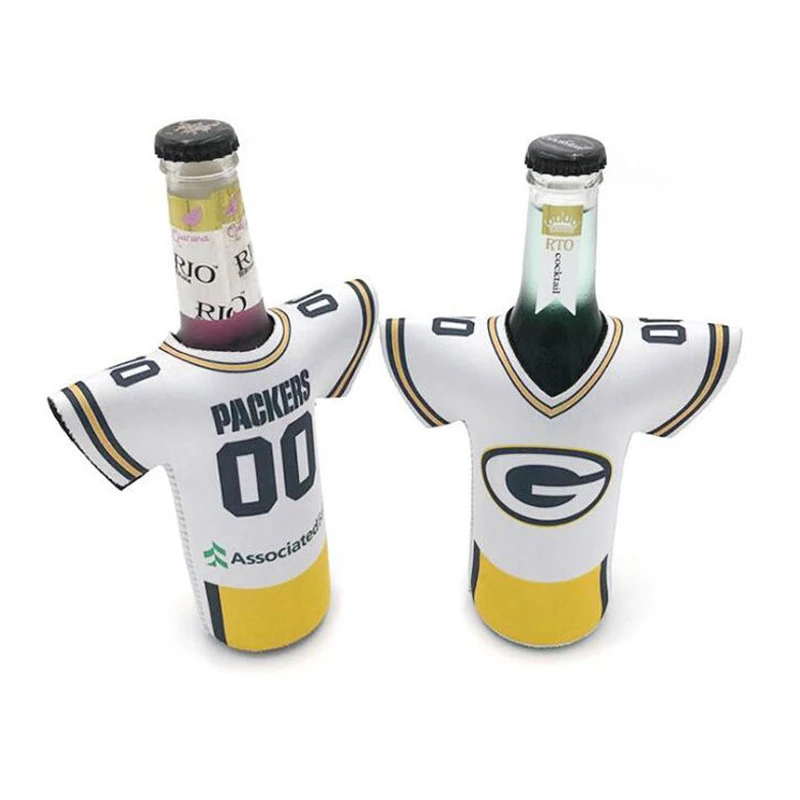 T shirt shape Beer Can Coolers sleeve  Collapsible Foam Soda Cover Coolies customized logo