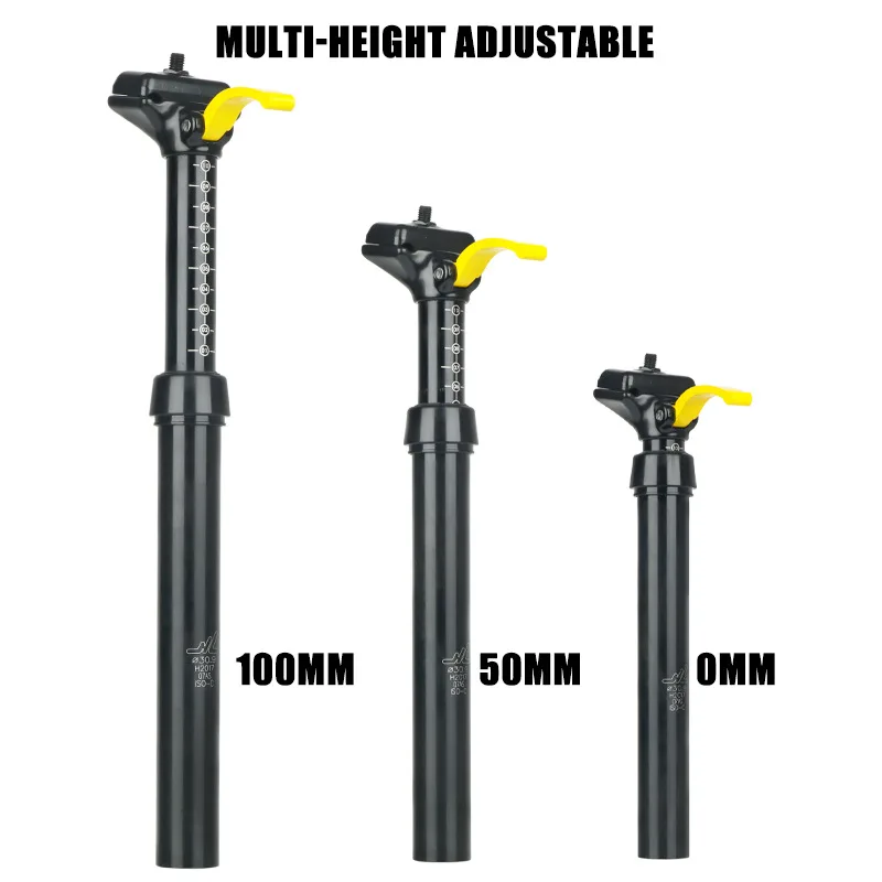 MTB bike seat tube manual control lifting Bicycle Dropper Seatpost oil pressure 30.9/31.6 Seat pole Aluminum alloy seat pillar