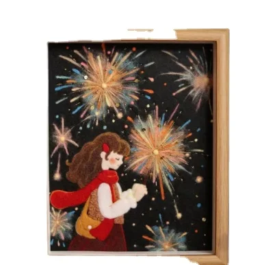 2024 новые продукты новый дизайн уникальный оригинальный набор для рисования из шерсти и валяния ручной работы фоторамка войлока специальный подарок Новинка