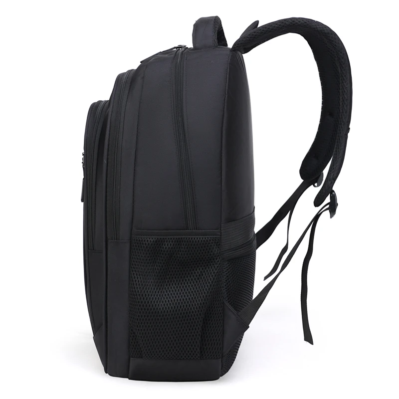 2023 Large Capacity 17 inch  Fashion Wholesale Smart Black Laptop Bag Back Leisure Men Laptop Backpack