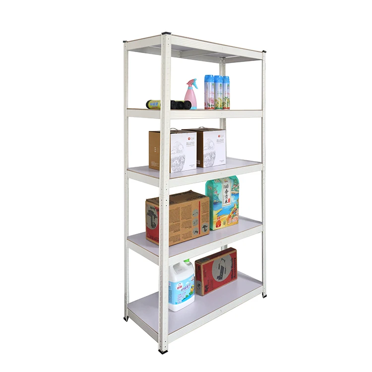 5 слоев heavy duty boltless щелевые угол стеллаж для выставки товаров оцинкованная металлическая супермаркет товарные полки/стеллажи для продажи