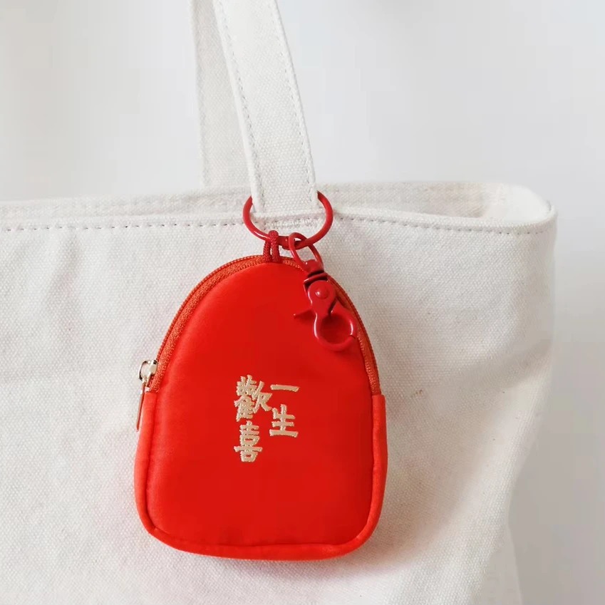 Chinese embroidery Flower Pattern Coin Purses Small silk Coin Wallet Lady Girls Earphone Coin Key Money Storage Bag Zipper Pouch