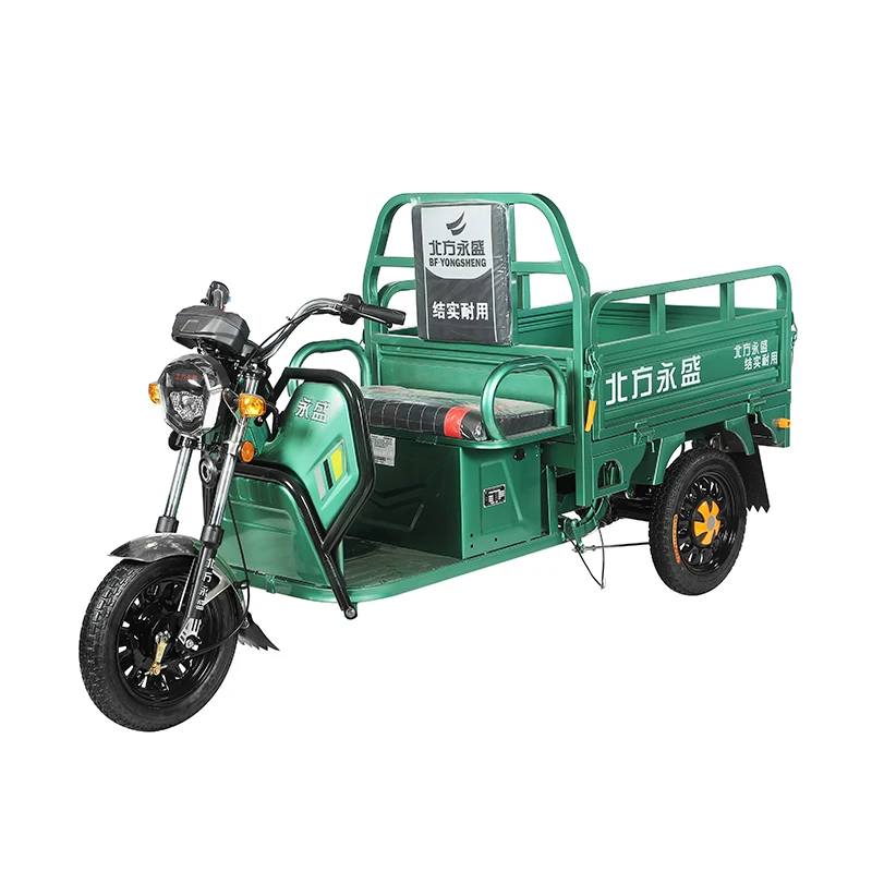 Китай Цена по прейскуранту завода взрослых три колеса 60V 1000W электрические грузовые трехколесные