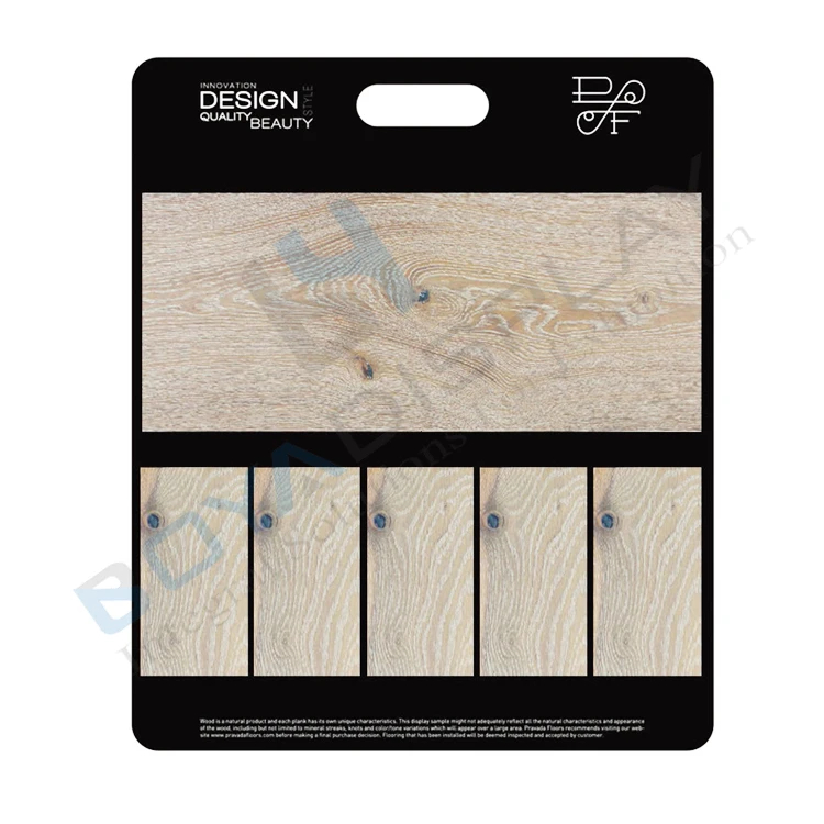 Boya Displays Customized New Design Arrive Simple fashion stone ceramic tile wood floor Quartz Granite mosaic MDF display board