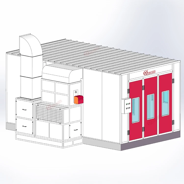 QX2000AB Paint spray booth factory direct infrared oven Deluxe automobile paint spraying room