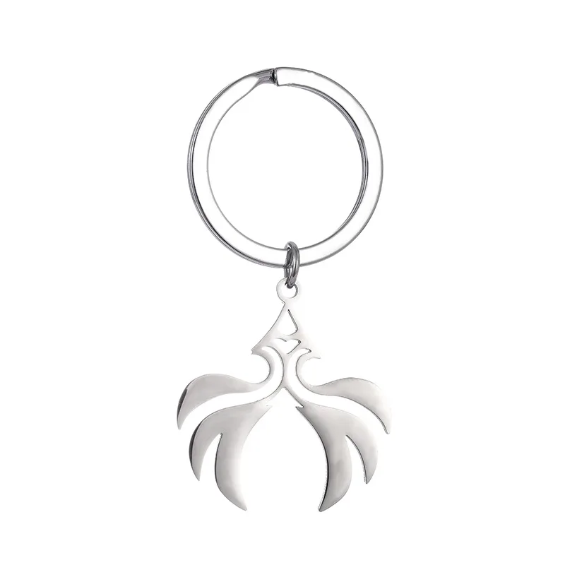 Xinxing Creative Fashion Stainless Steel Pendant Keychain Game Genshin Impact Anime Keychain for Anime Lovers Youth Men Women