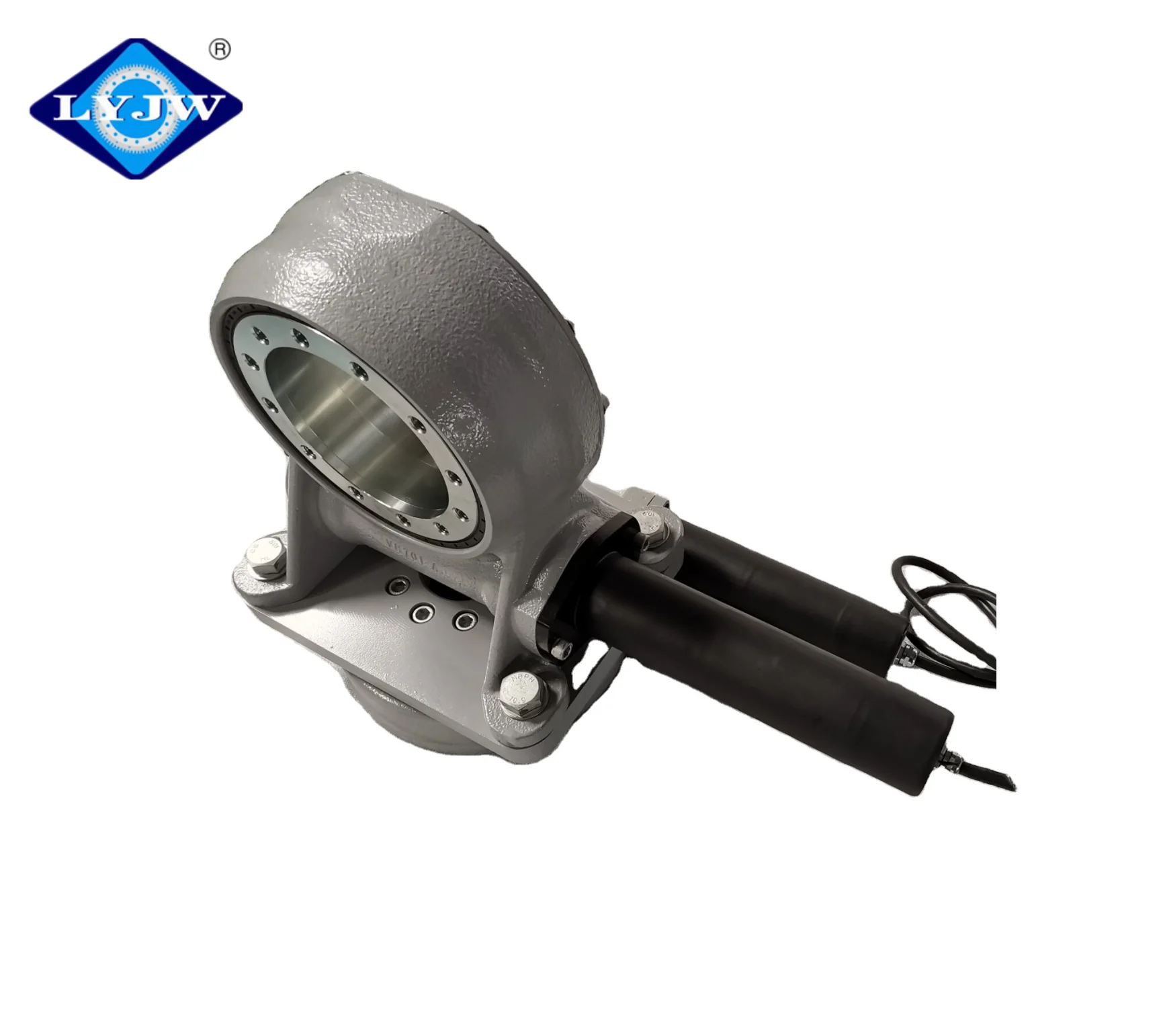 Luoyang JW 3' 7' 9' 14' Dual Axis Slewing Drive SDE3 SDE7 SDE9 SDE14 With 24VDC Motor For Solar Tracking System